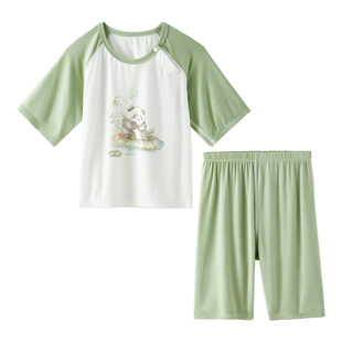 儿童睡衣套装2026新款夏季薄款莫代尔男童女童宝宝家居服空调衣服