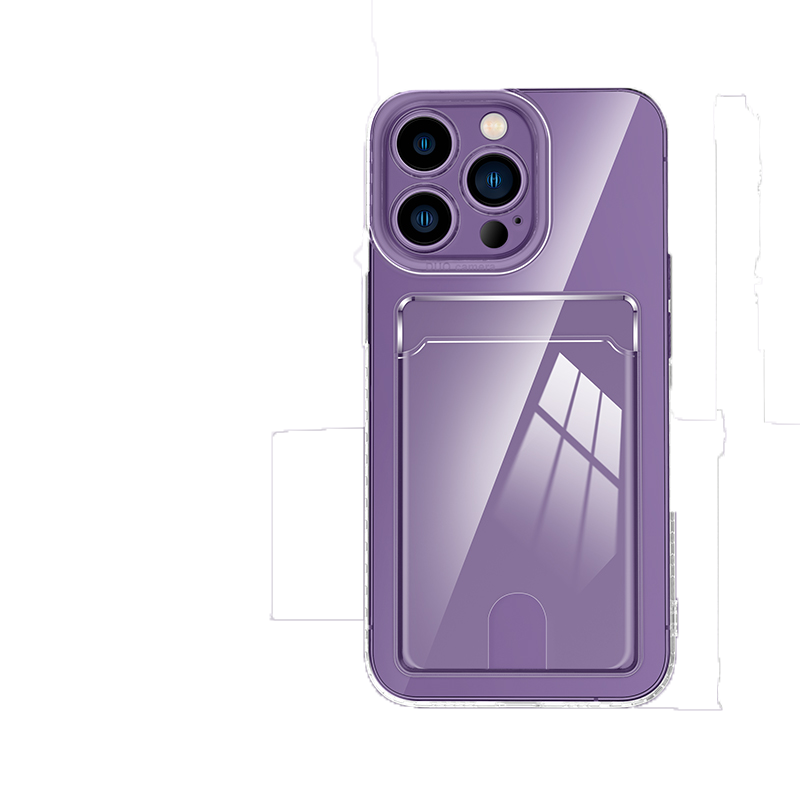 适用苹果17卡包手机壳iphone16卡套一体新款Air保护15/14Promax透明13防摔12带卡包11门禁卡7/8