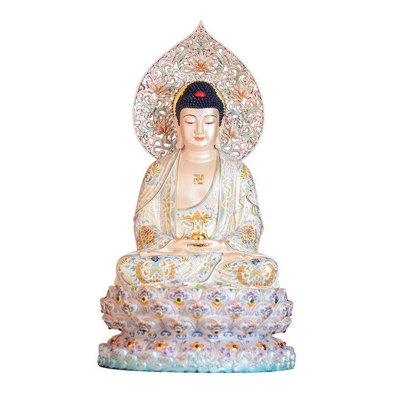 康盛黄铜供奉摆件中式释迦牟尼佛