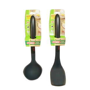 美国康宁Pyrex 硅胶不粘锅专用汤勺锅铲粥勺不伤锅铲勺刮刀大小号