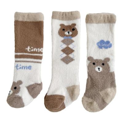 珊瑚绒加绒婴儿过膝袜