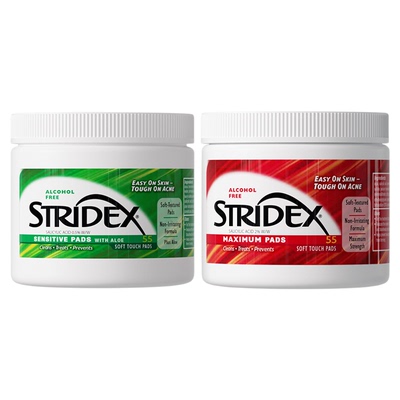 stridex棉片收缩毛孔去闭口痘痘