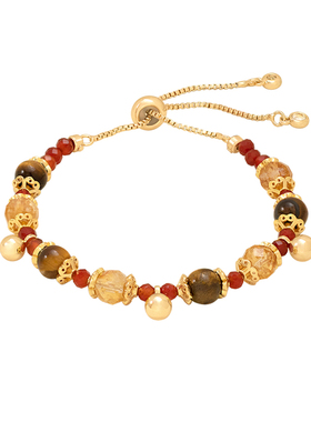 Meililove莓拉雅丹流光串珠手链