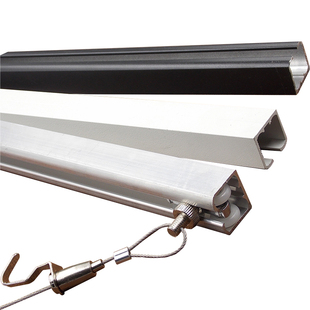 挂画神器轨道可调节挂画钩画轨画展画廊挂镜线槽滑导轨挂画线吊轨