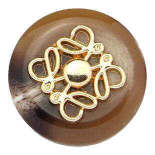 爆款树脂金属双组合纽大衣子男女衣服毛衣装饰纽暗扣纽扣扣按扣