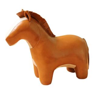 pu皮小马玩偶挂件娃娃皮革毛绒玩具公仔摆件包包挂饰马年吉祥物