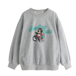 沫沫家定制童装男童卫衣春秋季2026新款儿童上衣字母印花打底衫