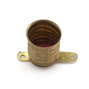 黄铜灯泡座螺口小灯泡小电珠灯座学生电路科技小制作实验电灯泡座