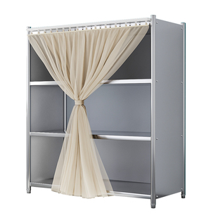 不锈钢置物架置物架家用阳台玩具杂物快递收纳架储藏室货架带挡板