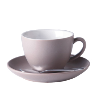 潮宋瓷色釉陶瓷咖啡杯碟欧式拿铁杯亚光陶瓷杯红茶杯哑光杯300ml