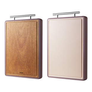 苏泊尔抗菌防霉家用砧板黑金檀木切菜板实木PP双面食品级案板面板