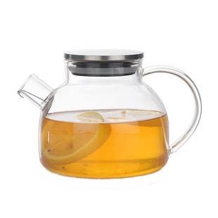 钢盖玻璃茶壶500ml 耐热小号茶具套装耐高温泡茶壶烧水壶专用简约