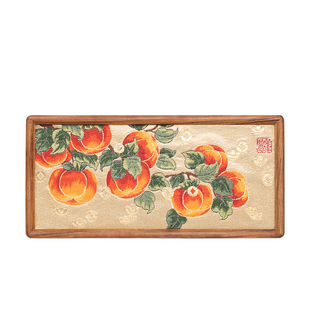 万柿胜意南京云锦博物馆研究所非遗书房办公桌面摆件生日节日礼物