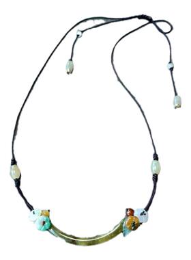 原创设计国风翡翠玉衡项链