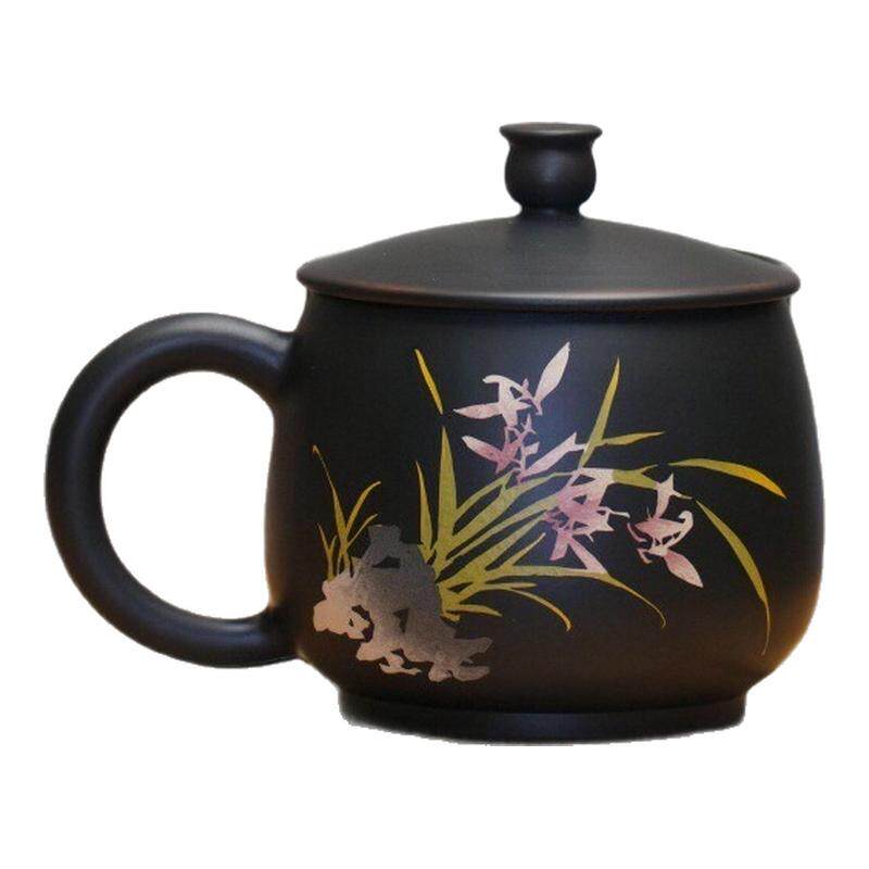 紫陶陶瓷茶杯咖啡杯办公杯