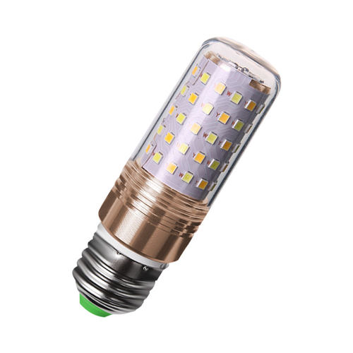 led蜡烛灯三色变光家用e27大螺口E14小螺口玉米灯超亮吊灯led灯泡