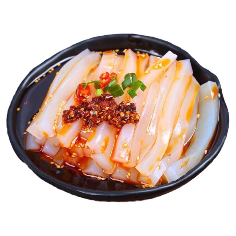 川北凉粉中华老字号四川凉粉包开袋即食白凉粉香辣酱香酸辣家用