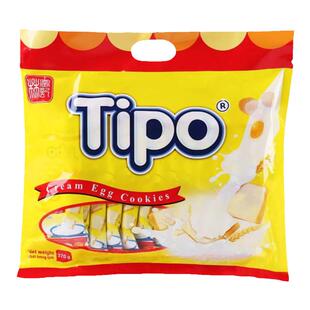 越南进口Tipo面包干270g榴莲味奶香饼干涂层糕点早餐网红休闲零食