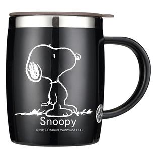 史努比马克杯带盖办公室咖啡水杯男生304不锈钢杯子家用喝水茶杯