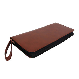 防水防污 PU纯色笔套12/24/36/48格样品包钢笔收纳包收藏包笔袋