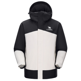 骆驼户外夹棉冲锋衣女款2026冬季厚实保暖外套防风防水加厚登山服