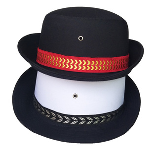 女式交通帽子白色卷边帽女士保安帽子女警帽船员帽水手帽飞行员帽