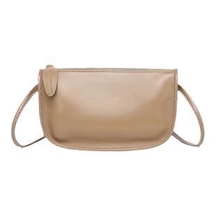 真皮小挎包女手机包2025新潮时尚百搭软牛皮单肩包小众设计饺子包