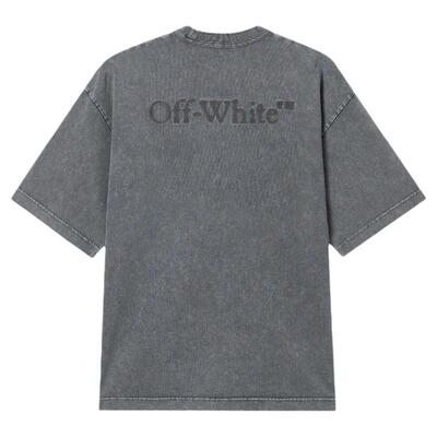 OFF-WHITE™磨白做旧短袖T恤