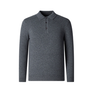 SHANSHAN杉杉羊绒衫男士Polo衫男款秋冬新款T恤男士翻领羊毛衫男