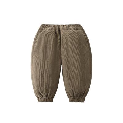 齐齐熊冬季休闲一体灯芯绒休闲裤