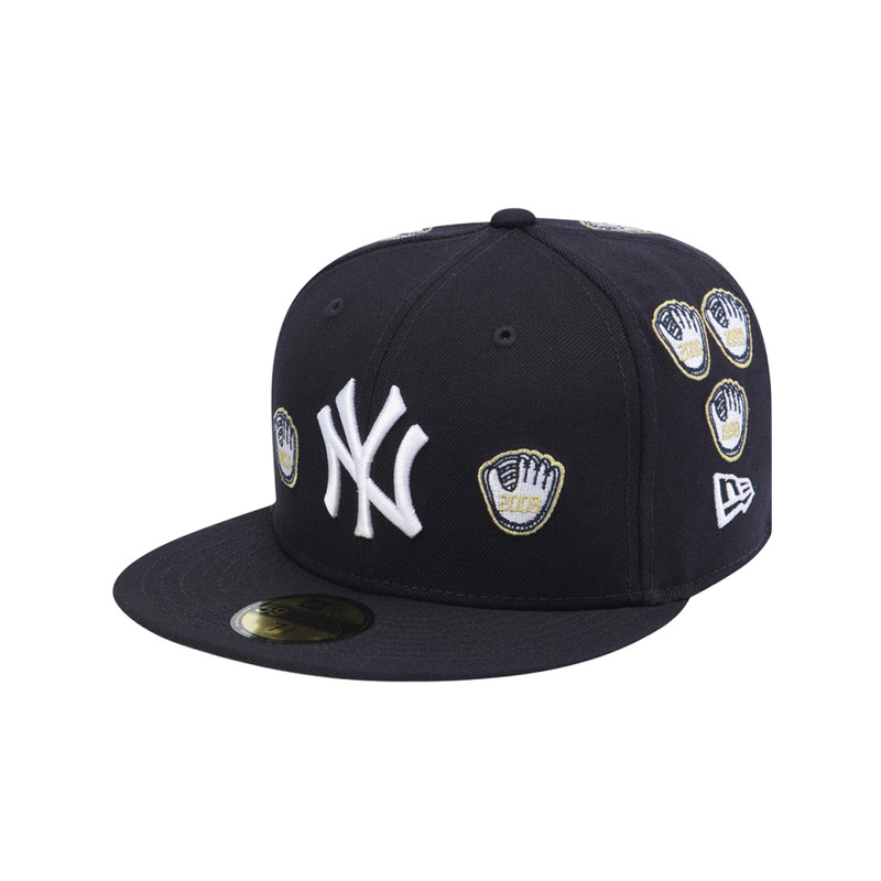 NEW ERA X SPIKE LEE 30周年5950平沿全封闭棒球帽NY洋基球棒LOGO