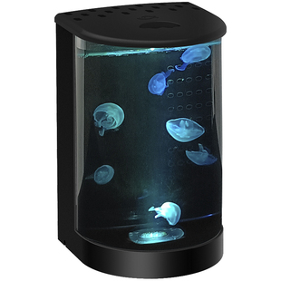 半圆形桌面专业小水母缸鱼缸赤月海月大西洋水母小型观赏水母缸