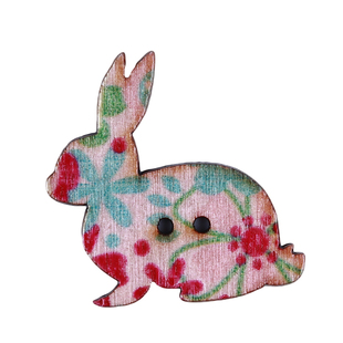 50/100颗/包多色多款木质纽扣混装卡通小动物树木彩绘木扣手工diy