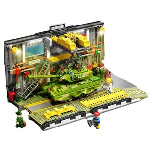 森宝积木99A主战坦克总装厂拼搭积木玩具模型国产军事系列男礼物