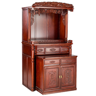 神龛供奉台实木佛龛新中式立柜家用菩萨佛柜供桌神台柜财神爷柜子