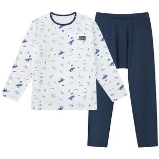 【10A撸猫棉】奕时代胖男童保暖内衣套装抑菌中大童秋衣秋裤大码