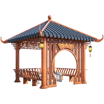 光标古建凉亭铝合金材质源头工厂