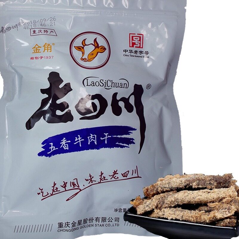 五香味老四川牛肉干金角