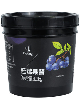 盾皇蓝莓果肉粒果酱1.2kg
