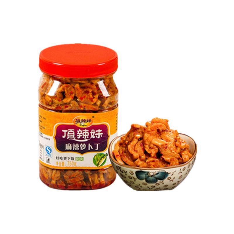 顶辣妹麻辣萝卜干自制下饭菜酱开胃酱菜咸辣新鲜农家小菜咸菜