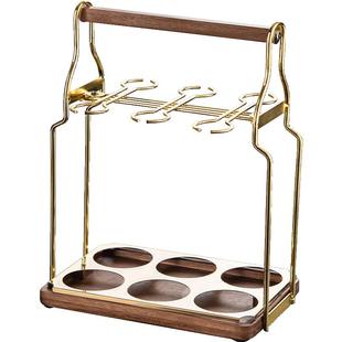 金箔白酒杯套装家用个性高档水晶分酒器小一口酒盅中国风酒壶酒具