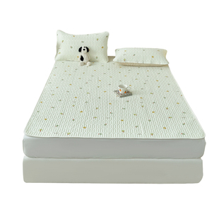 a类儿童冰丝凉席可机洗2026新款夏季凉感床单软席床笠床盖三件套