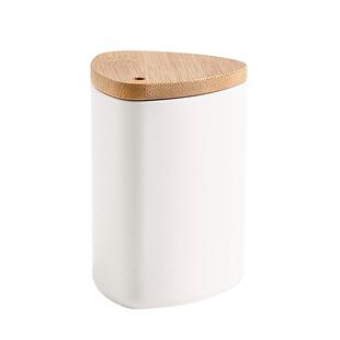 日式牙签筒创意木盖牙签收纳盒家用高档牙签筒创意商用餐厅牙签罐