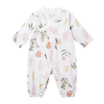 纱布连体衣全棉时代薄款夏季