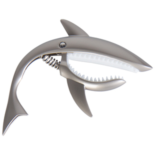 银鱼吉他变调夹民谣电木吉他通用个性创意鲨鱼变音夹子金属调音器