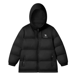 小骆驼儿童羽绒服户外保暖鸭绒连帽中大童面包服男女童外套亲子装
