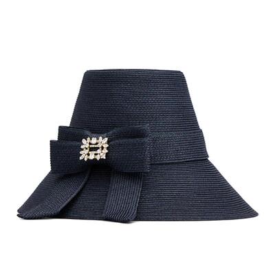 【24期免息】Roger Vivier/RV配饰Broche Vivier饰扣拉菲草帽子