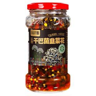 滇品客干巴菌韭菜花云南特产新货曲靖韭菜花辣椒酱咸菜腌菜下饭酱