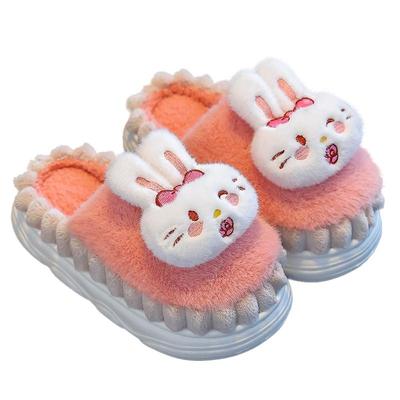 恐龙秋冬季加绒家居拖鞋