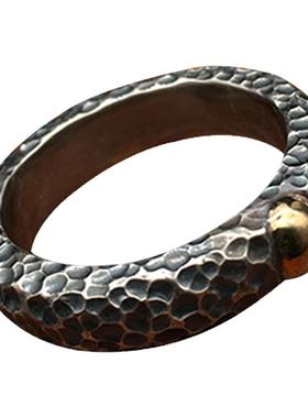 高桥吾郎纯银18k金情侣手工戒指